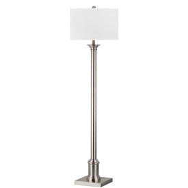 Livia Single-Light Floor Lamp - Nickel