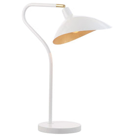 Giselle Single-Light Table Lamp - White/Gold