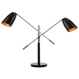 Mavis Two-Light Table Lamp - Black