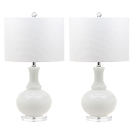 Franny Two-Light Table Lamps Set of 2 - Off White