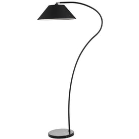 Lumi Arc Single-Light Floor Lamp - Black