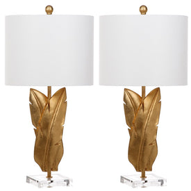 Aerin Two-Light Wings Table Lamps Set of 2 - Gold