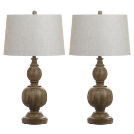 Araceli Two-Light Table Lamps Set of 2 - Brown