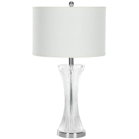 Zelda Single-Light Glass Table Lamp - Clear