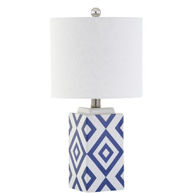 Lugo Single-Light Table Lamp - White/Blue