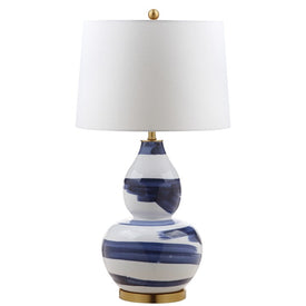 Aileen Single-Light Table Lamp - Blue/White