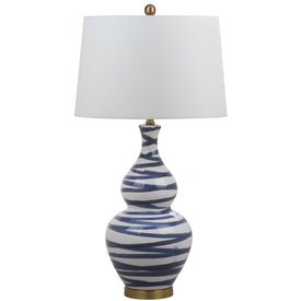 Aviana Single-Light Table Lamp - White/Blue