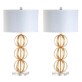 Annistyn Two-Light Table Lamps Set of 2 - Brass Gold