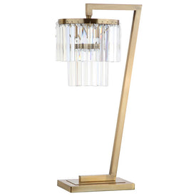 Callum Single-Light Table Lamp - Brass Gold/Clear