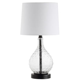 Targari Single-Light Table Lamp - Black/Clear