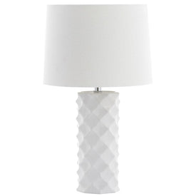 Belford Single-Light Table Lamp - White