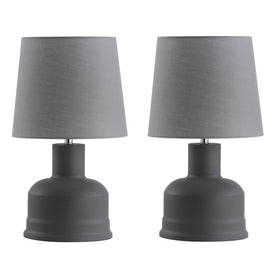Dahlia Two-Light Table Lamps Set of 2 - Dark Gray