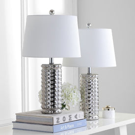 Harlee Two-Light Table Lamps Set of 2 - Chrome
