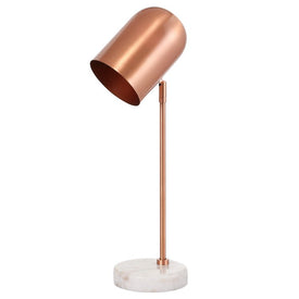 Charlson Single-Light Table Lamp - Copper/White