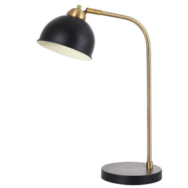 Bilston Single-Light Table Lamp - Black/Brass Gold