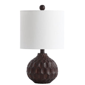 Lucca Single-Light Table Lamp - Dark Brown