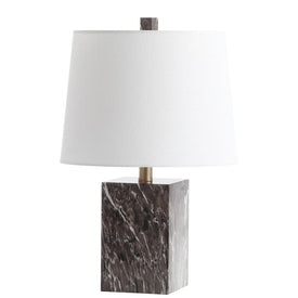 Brett Single-Light Table Lamp - Brown Marble