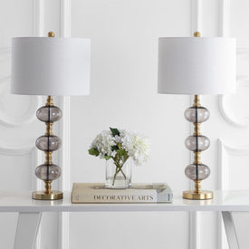 Marcelo Single-Light Table Lamps Set of 2 - Antique Brass