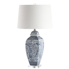 Braeden Single-Light Table Lamp - Blue/White