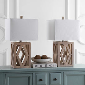 Turner Single-Light Table Lamps Set of 2 - Brown