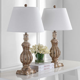 Tanner Two-Light Table Lamps Set of 2 - Antique Brown
