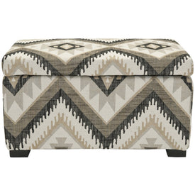 Madison Storage Bench Small - Tribal Design/Black