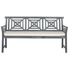 Del Mar Three-Seat Bench - Ash Gray/Beige