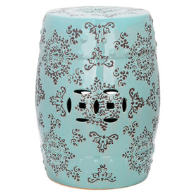 Medallion Garden Stool - Robins Egg Blue