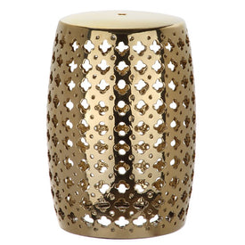 Lacey Garden Stool - Gold