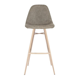 Mathison Bar Stool - Taupe/Copper