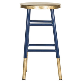 Emery Dipped Counter Stool - Navy/Gold