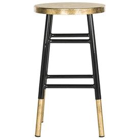 Emery Dipped Counter Stool - Black/Gold