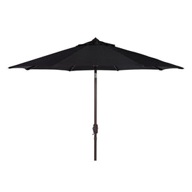 UV-Resistant Ortega 9 Ft Auto Tilt Crank Umbrella - Black