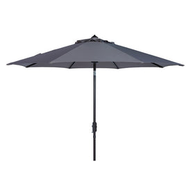 UV-Resistant Ortega 9 Ft Auto Tilt Crank Umbrella - Gray