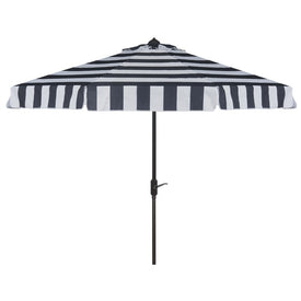 UV-Resistant Elsa Fashion Line 9 Ft Auto Tilt Umbrella - Navy/White