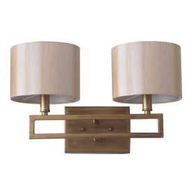 Catena Two-Light Double Light Sconce - Antique Gold