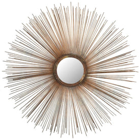 Sunburst Wall Mirror - Burnt Copper