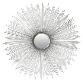 Sunburst Wall Mirror - Silver
