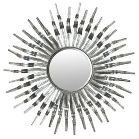 Sun Wall Mirror - Silver