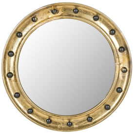 Mariner Porthole Wall Mirror - Antique Gold