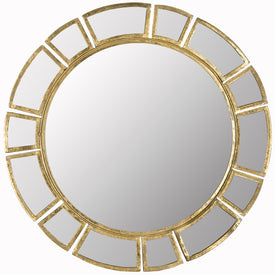 Deco Sunburst Wall Mirror - Antique Gold