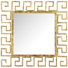 Calliope Greek Key Wall Mirror - Antique Gold