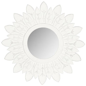 Sun King Wall Mirror - White
