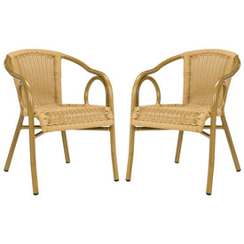 Dagny Stacking Armchairs Set of 2 - Natural/Light Brown