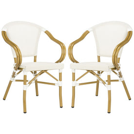 Karine Stacking Armchairs Set of 2 - Beige - OPEN BOX