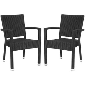 Kelda Stacking Armchairs Set of 2 - Black