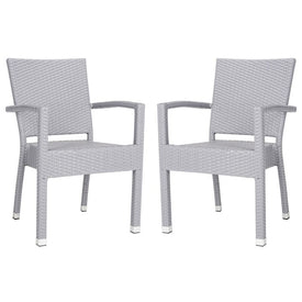 Kelda Stacking Armchairs Set of 2 - Gray