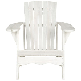 Vista Wine Glass Holder Adirondack Chair - Antique White