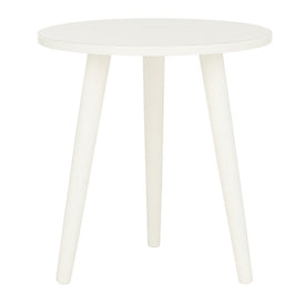 Orion Round Accent Table - Antique/White