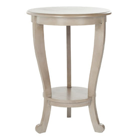 Mary Pedestal Side Table - Vintage Gray